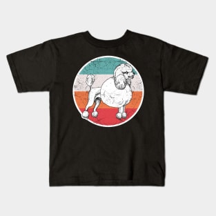 Vintage Retro Poodle Kids T-Shirt